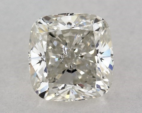 GIA 0.50 Carat J-SI2 Good Cut Cushion Modified Diamond